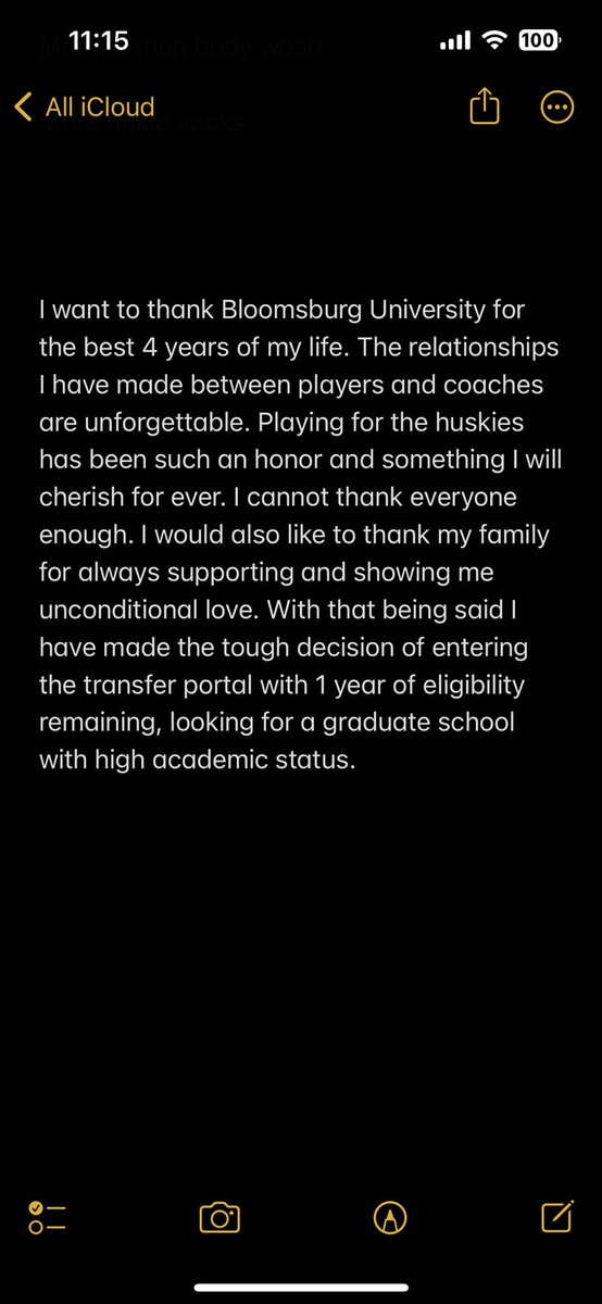 MatthewBowes18's tweet image. 6’3 240 Pound TE 
1 year of eligibility remaining
3.5 GPA 
647 yards
45 Rec
3 TDs 
All Conference PSAC 
Looking for a reputable Graduate School

Full highlights on Hudl 
hudl.com/v/2KHzAm