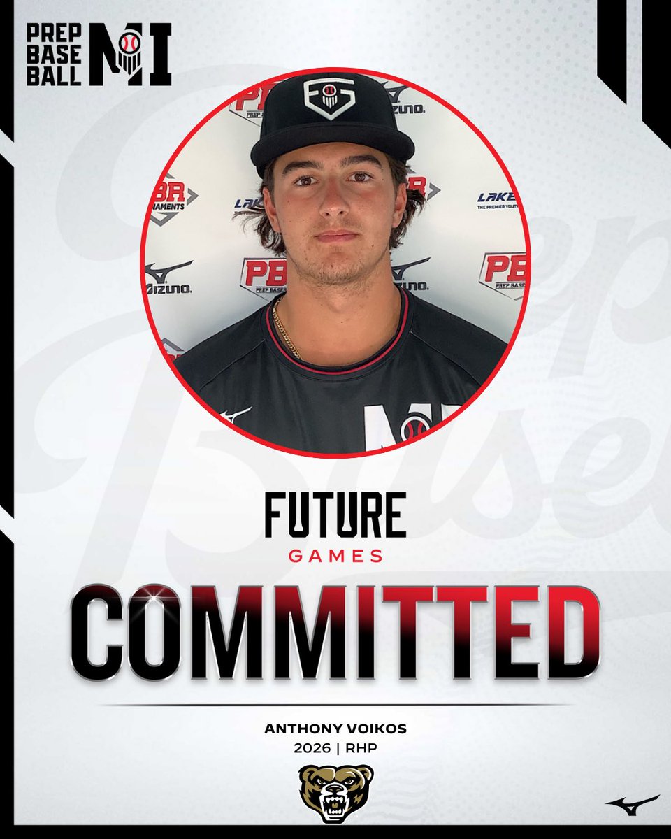 Prep Baseball Michigan (@prepbaseballmi) on Twitter photo Congrats to 2026 RHP Anthony Voikos (Stoney Creek) on his commitment to Oakland University
Commitment #οΈβ£π from this yearβs Future Games roster
#PBFG24 | <a href="/prepbaseball/">Prep Baseball</a> Congrats to 2026 RHP Anthony Voikos (Stoney Creek) on his commitment to Oakland University
Commitment #οΈβ£π from this yearβs Future Games roster
#PBFG24 | <a href="/prepbaseball/">Prep Baseball</a>