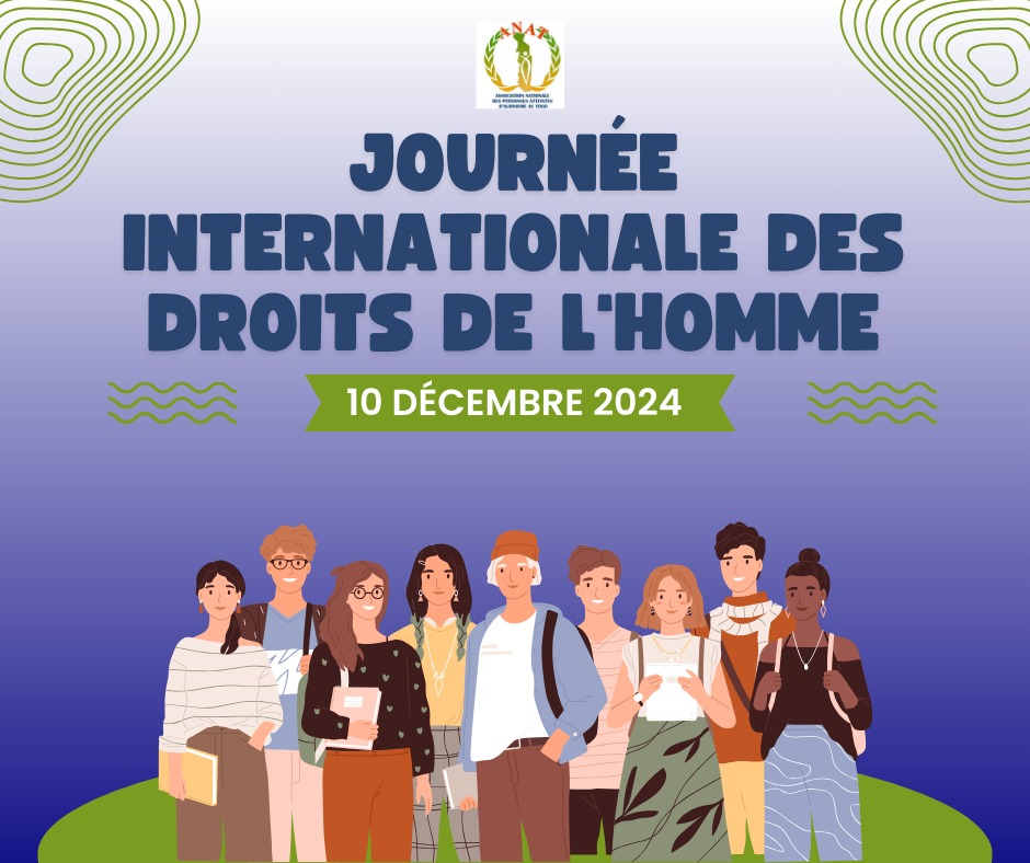 En ce 10 décembre, engageons nous à sensibiliser, combattre la stigmatisation et promouvoir l'égalité des droits des personnes atteintes d'albinisme au Togo.