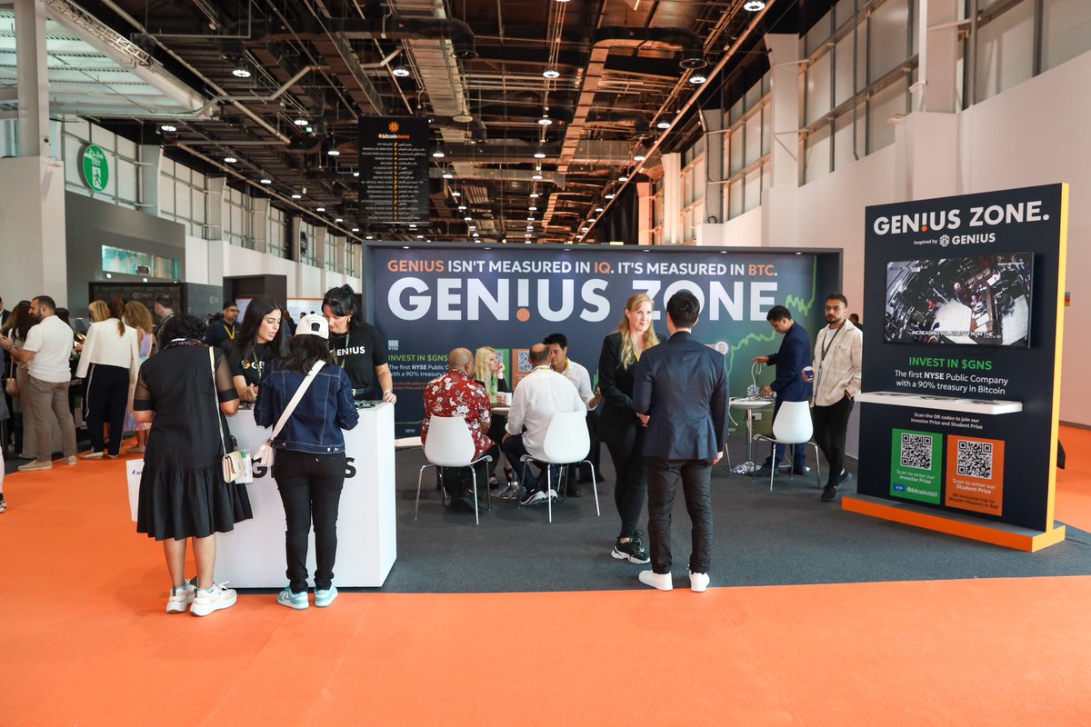 GeniusGroupLtd_'s tweet image. A huge thank you to everyone who visited the GEN!US Zone and joined us on this exciting journey toward a bold Bitcoin future! 💫

#geniusgroup #GeniusGroupAI #Bitcoin #BitcoinMENA2024 $GNS