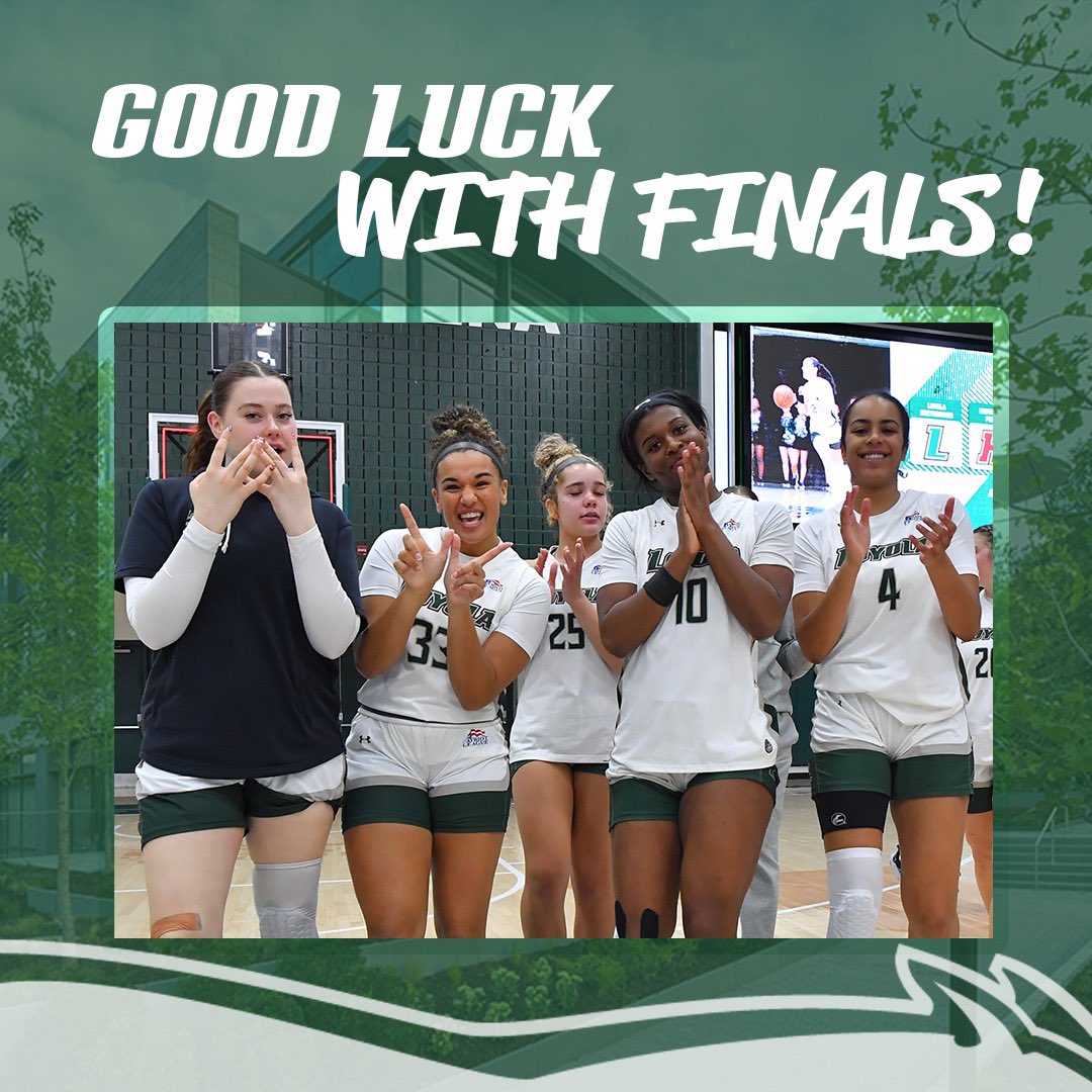 Wishing the best of luck to all <a href="/LoyolaMaryland/">Loyola University MD</a> students for the start of Finals Week. Go get a W on your exams! #GRT