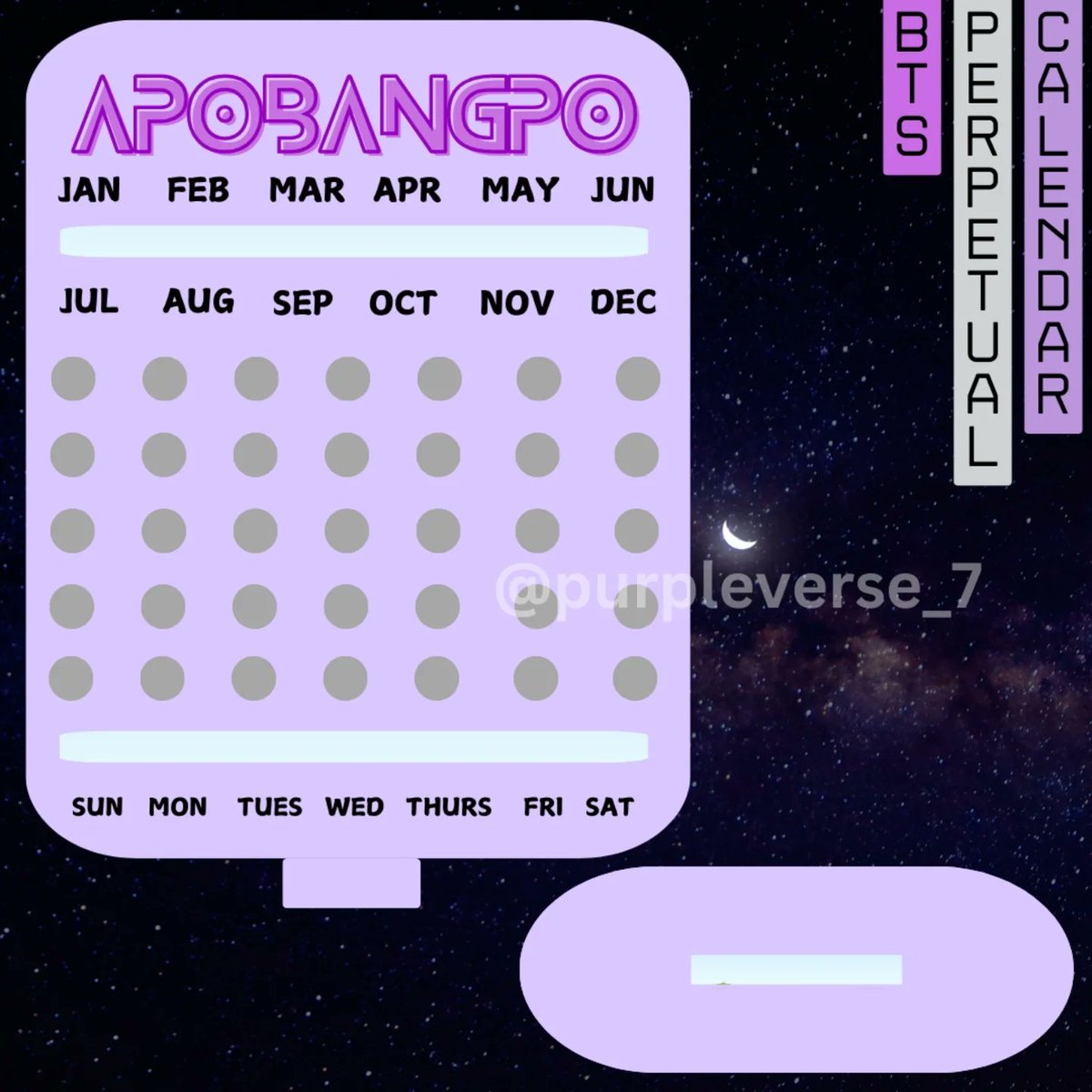 Purpleverse_7's tweet photo. Hey ARMYs out there!! 💜
Organization just got an upgrade! Get your hands on the beautifully crafted 𝙋𝙚𝙧𝙥𝙚𝙩𝙪𝙖𝙡 𝘾𝙖𝙡𝙚𝙣𝙙𝙖𝙧 now which is totally bangtan core &amp; can help you keep a track of important days!! 💜

For international GO, please contact me. 
#bts #bangtan https://t.co/lXYh4johNb