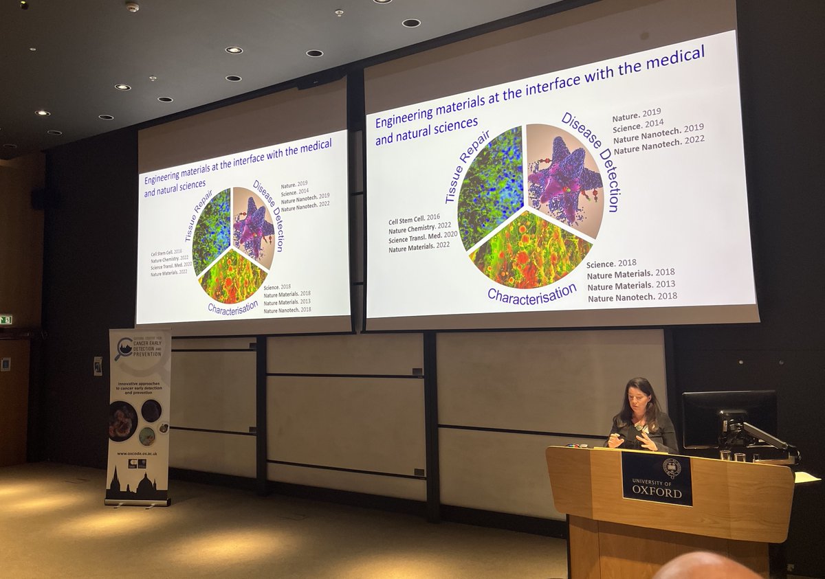 Oxford Cancer (@oxfordcancer) on Twitter photo In our final talk of day 1, we are honoured to hear from keynote Dame Molly Stevens <a href="/KavliOxford/">Kavli Institute for Nanoscience Discovery, Oxford</a>, who discusses an impressive array of new bioengineering approaches to treat and detect cancer
#oxcode24 In our final talk of day 1, we are honoured to hear from keynote Dame Molly Stevens <a href="/KavliOxford/">Kavli Institute for Nanoscience Discovery, Oxford</a>, who discusses an impressive array of new bioengineering approaches to treat and detect cancer
#oxcode24