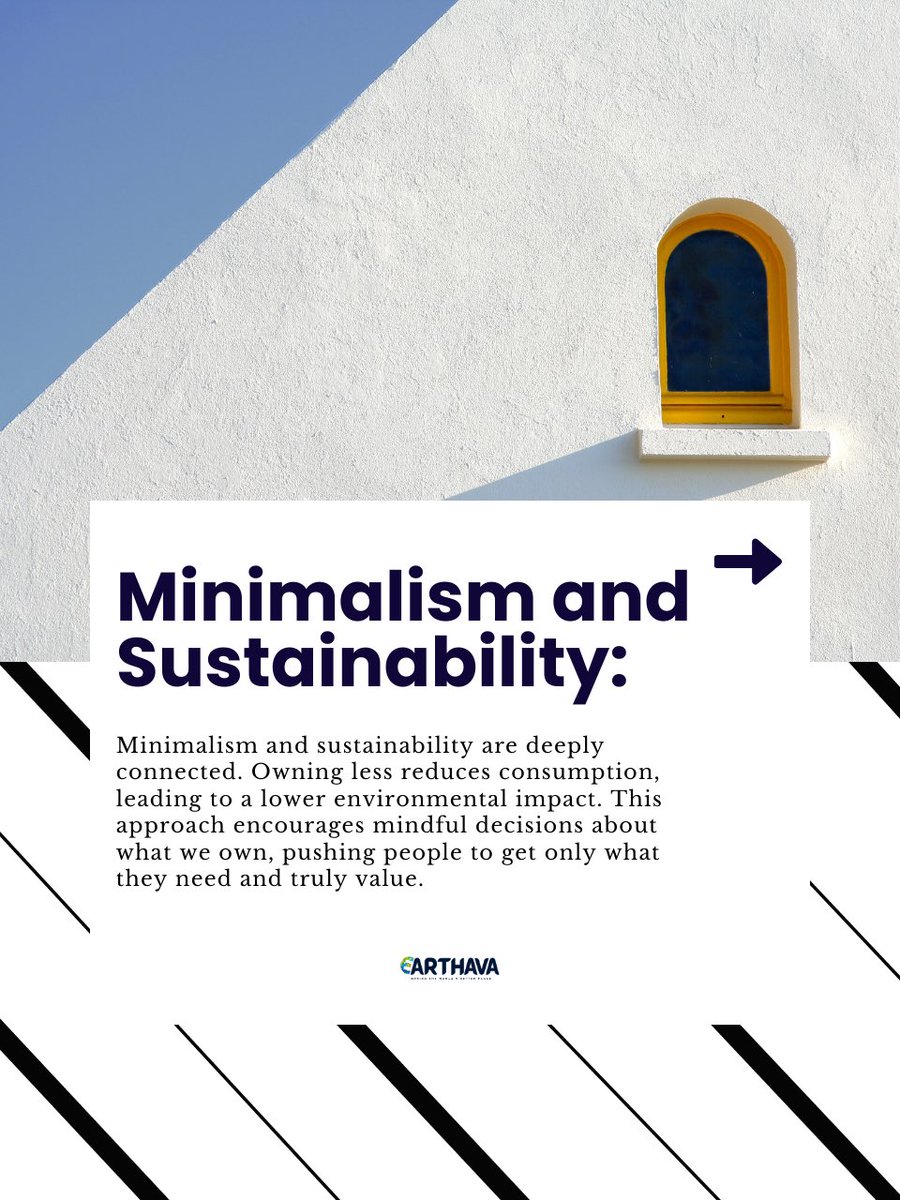 ItsEarthava's tweet image. Do you think minimalism and sustainability go hand in hand?