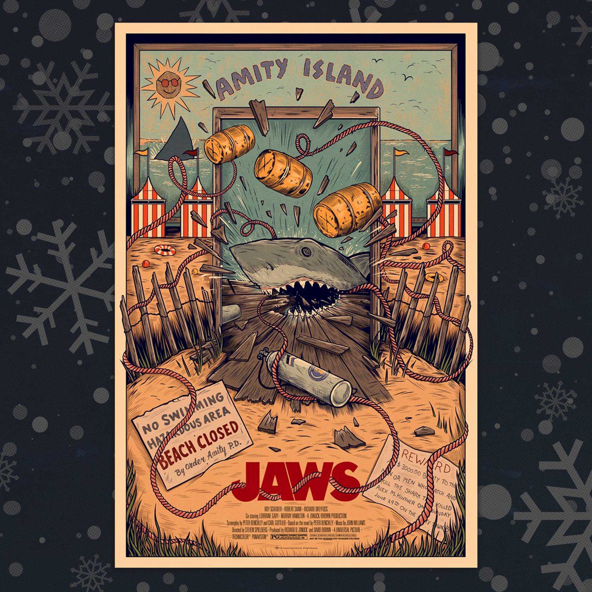 Jaws by Doaly Bottleneck cheapest Gallery art print