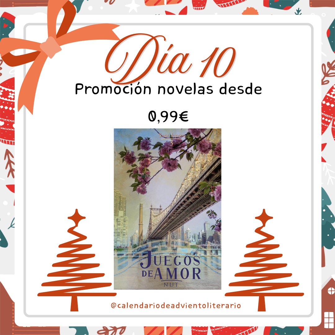 Yo participo en el #calendariodeadvientoliterario. Hoy día 10 tenemos oferta a 0,99€ de Juegos de amor en ebook y muchos buenos libros más al mismo precio.
advientoliterario.wixsite.com/calendario2024…

#autopublicados #ofertas #sorteos #romancegay #boyslove #bl #lgtbi #amazon #libros #ebook