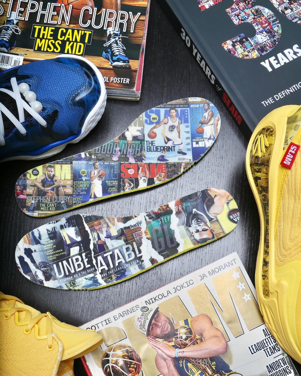 NickDePaula's tweet photo. SLAM x Curry Brand‼️

Inspired by @StephenCurry30’s first cover in 2013, SLAM and Curry Brand have teamed up to celebrate the 30th anniversary of the magazine.

The Spawn Flotro and Curry 12 draw from Issue #173 of @SLAMonline, featuring “The Can’t Miss Kid” https://t.co/OTkdPYoWo6