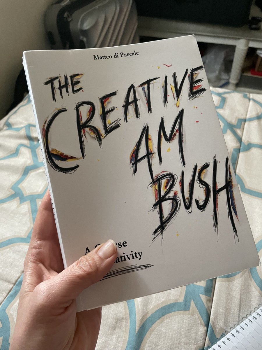 I cracked open this today. Thanks to my dear friend and fellow creative Sandra Hould for sending it to me (in the hopes of getting me creatively 'unstuck').