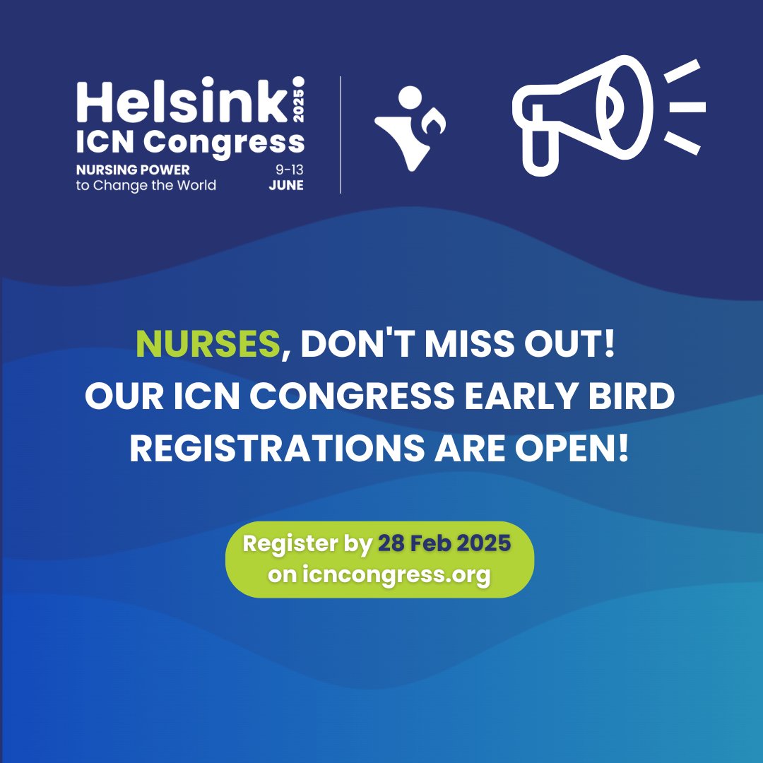 ICN (@icnurses) on Twitter photo Registrations for the #ICN2025 #ICNCongress are open! Book your spot for the world’s largest international gathering of #nurses, themed “#Nursing power to change the world” in partnership with <a href="/Sairaanhoitajat/">Sairaanhoitajat</a>! More information here: bit.ly/4cE3EJc Registrations for the #ICN2025 #ICNCongress are open! Book your spot for the world’s largest international gathering of #nurses, themed “#Nursing power to change the world” in partnership with <a href="/Sairaanhoitajat/">Sairaanhoitajat</a>! More information here: bit.ly/4cE3EJc