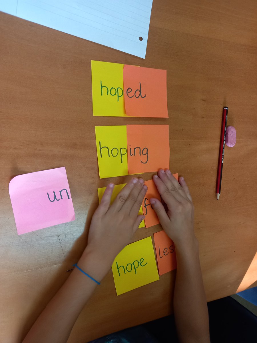 ISU_PYP's tweet photo. Word builders at work! #morphology lesson, using base word #hope, &amp; a variety of prefixes &amp; suffixes. #ISUGrade2 built 16 different words. #ISULearns #IBPYP https://t.co/xwyIi1LAGA