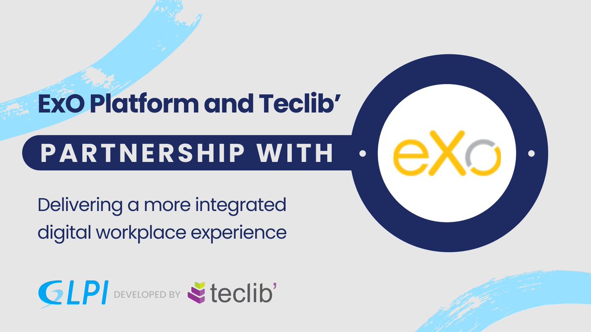 GLPI_PROJECT's tweet photo. eXo Platform 🤝 Teclib
Un connecteur inédit pour intégrer GLPI dans la digital workplace eXo ! 🎯 Simplifiez la gestion IT et le support, boostez l'efficacité 🚀 Adopté par la ville de Lunel ! https://t.co/K9dvCC1TtU
#exoplatform #teclib https://t.co/pEuo61p81i