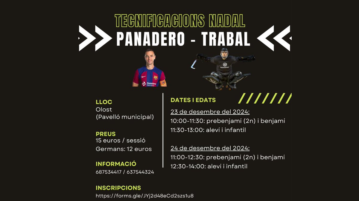 🏑 TECNIFICACIONS DE NADAL PANADERO-TRABAL 🥅