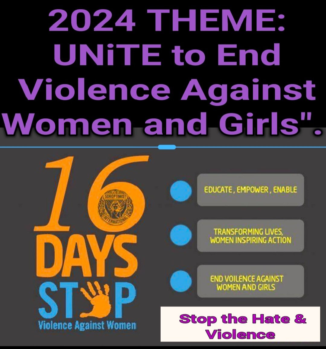 SewuBem's tweet image. 16 Days of Activism. 
It is an Action Against Domestic Violence aimed at raising awareness and taking action to end domestic violence &amp;amp; gender-based abuse.
Protect Girls, defend Women.
#WhyIStayed #RapedNeverReported #GBV #StopViolenceAgainstWomen #16DaysOfActivism #Women #girls