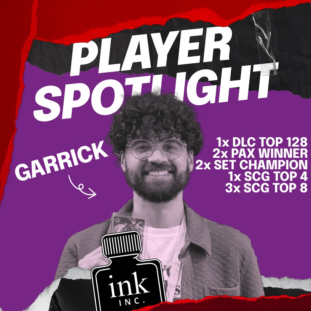 Introducing Garrick! A Lorcana player, content creator, and aspiring caster who began his Lorcana journey with the release of Ursula's Return. Since then, he has been a dedicated Ruby Amethyst player who was able to earn a Let It Go during his first DLC in Seattle!