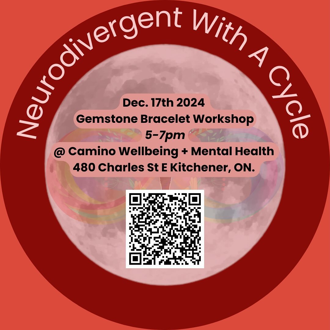 IN ONE WEEK ND with a cycle - the workshop for 11 to 17 year-olds who will or are experiencing Moontime (their period) with a Gemstone workshop. Register here. Find out more about the workshop at the links in our profile. #fun #moontime #neurodiverse #LGBTQ2A+