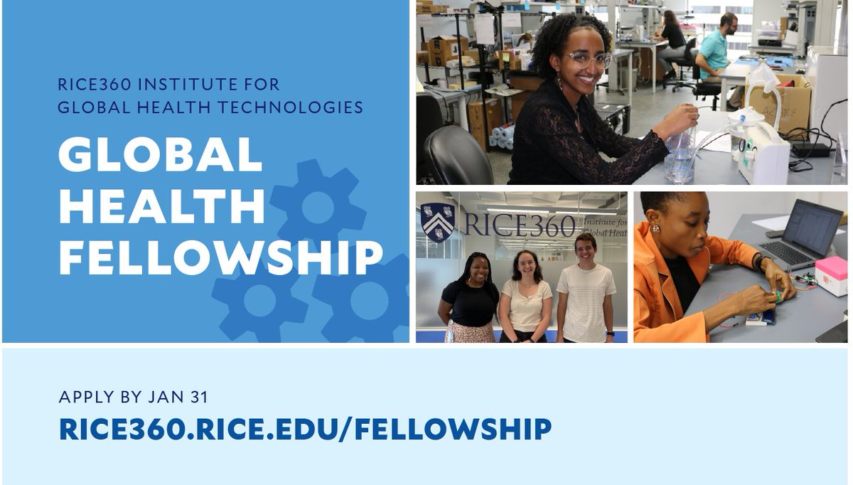 NOW ACCEPTING APPLICATIONS FOR OUR GLOBAL HEALTH FELLOWSHIP!

We are recruiting for our post-baccalaureate fellowship for exceptional early-career engineers interested in developing medical technology for low-resource settings.

Apply by January 31, 2025. bit.ly/4gtarXr