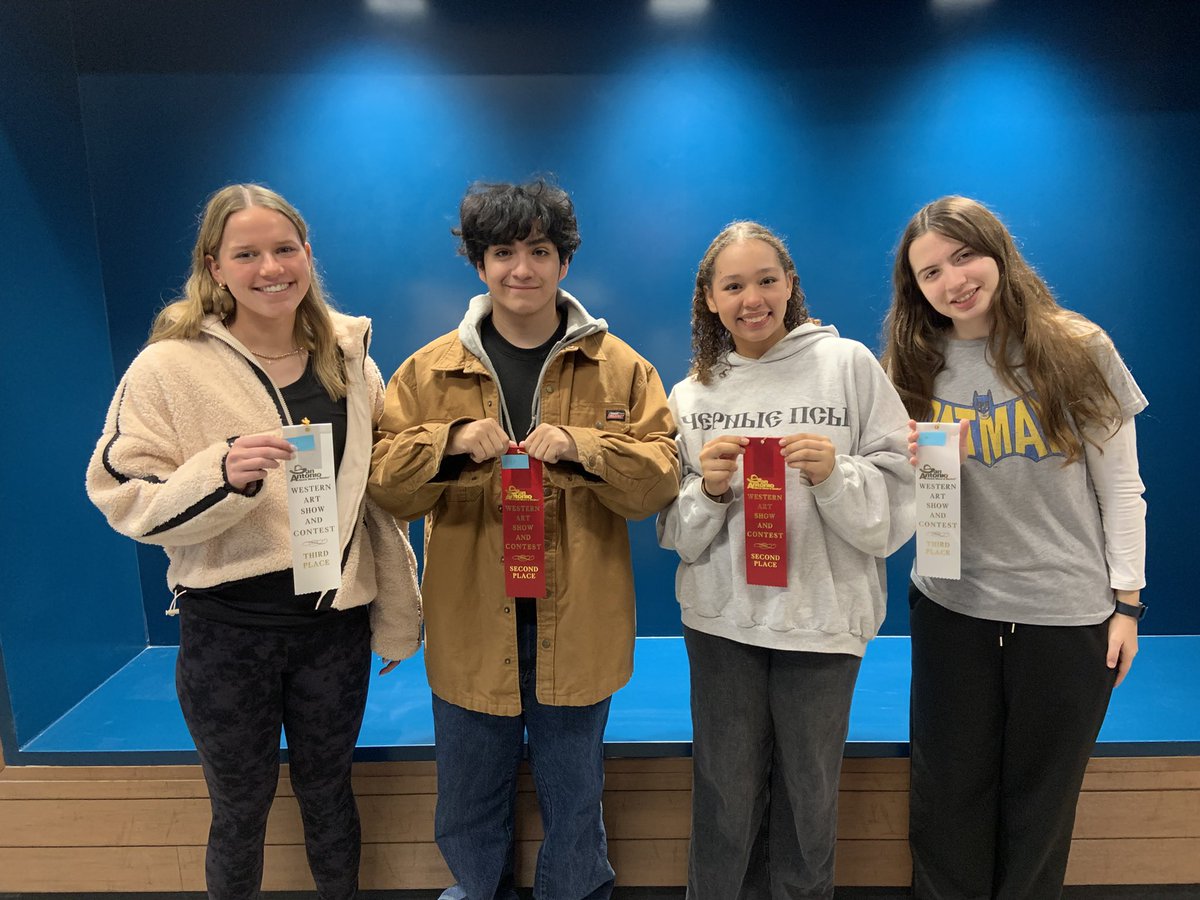 Congrats to Mariah and Christian (2nd place) and Claire and Vicky (3rd place) for placing in the SA Livestock Show and Rodeo Western Art Competition!! What an honor! We are proud of you all! <a href="/AHISD/">Alamo Heights ISD</a> <a href="/AHHSmules/">AHHS Mules</a> <a href="/AHISDFineArts/">Alamo Heights ISD Fine Arts</a>