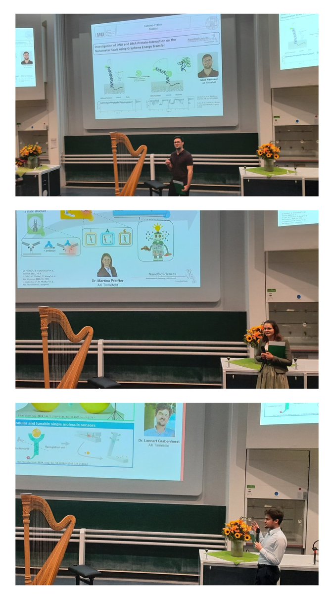 Awardees of Römer Prize 2024 presenting their theses: Jakob (Master), Martina (PhD) and @lgrabenhorst_ (PhD). Congrats to all of you!🥳👏 cup.lmu.de/en/latest-news…