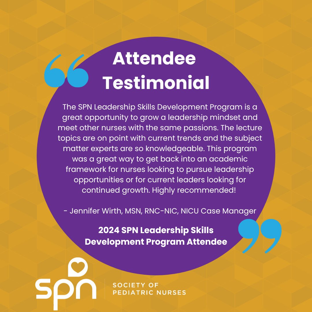 PedsNurses's tweet photo. Are you an emerging, aspiring or current frontline pediatric nurse leader? Join the SPN Leadership Skills Development Program designed to strengthen your leadership skills and performance in the workplace. Applications are due by 12/16—apply today! https://t.co/GdTRBMZyPh https://t.co/viBejOXnkn