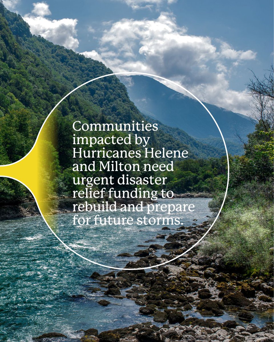 Communities impacted by Hurricanes Helene and Milton need urgent disaster relief funding to rebuild and prepare for future storms. American Rivers, alongside 131 local, state, and national partners, is calling on Congress to act NOW to provide reliable, accessible resources.