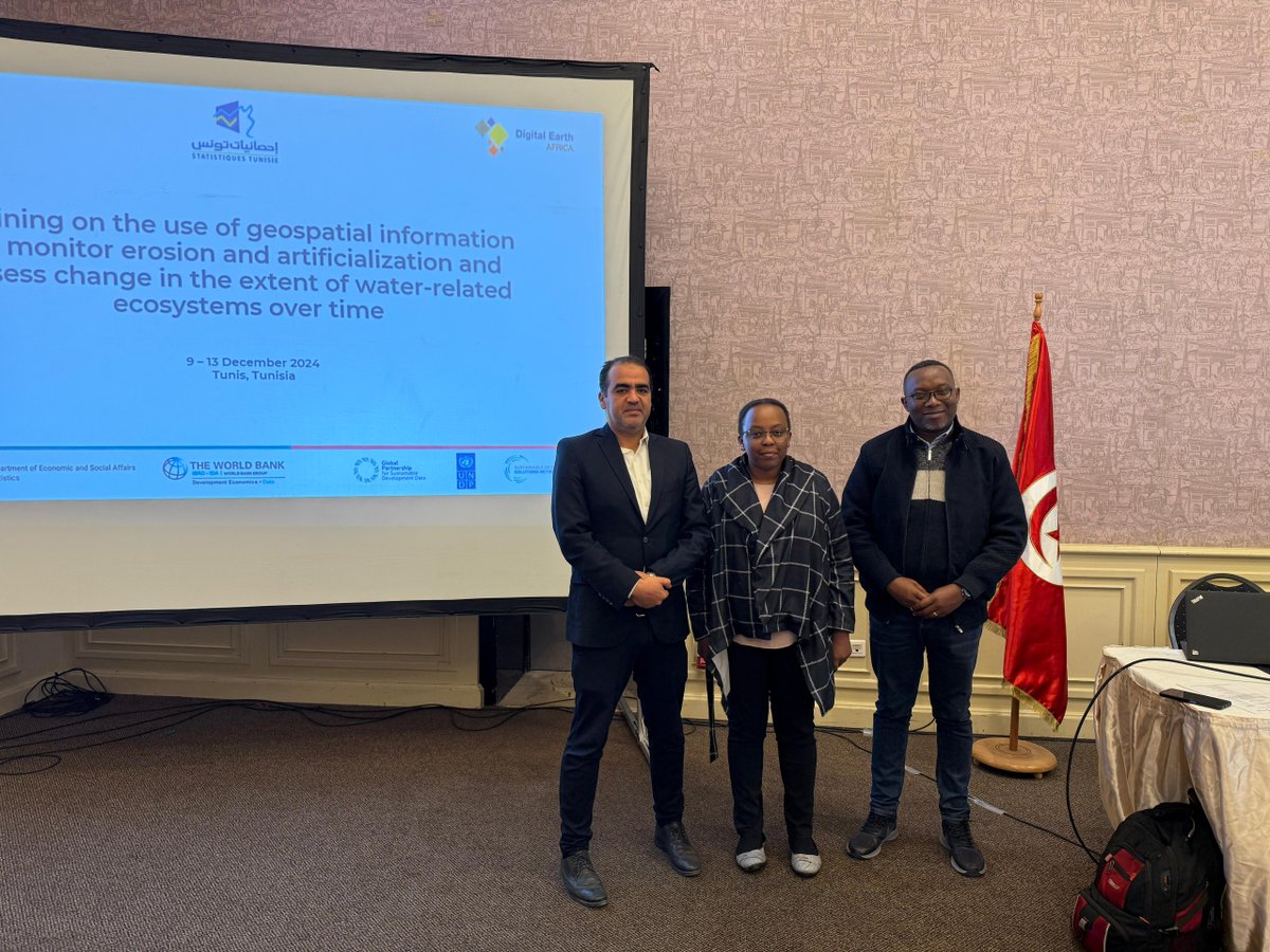 DEarthAfrica's tweet image. This week we provide hands-on training sessions to the National Institute of Statistics (INS) in Tunisia under Data4Now initiative. Aim to build capacity and support key staff to produce stats related to the specified SDG indicator 6.6.1. 
#SDGs #eodata