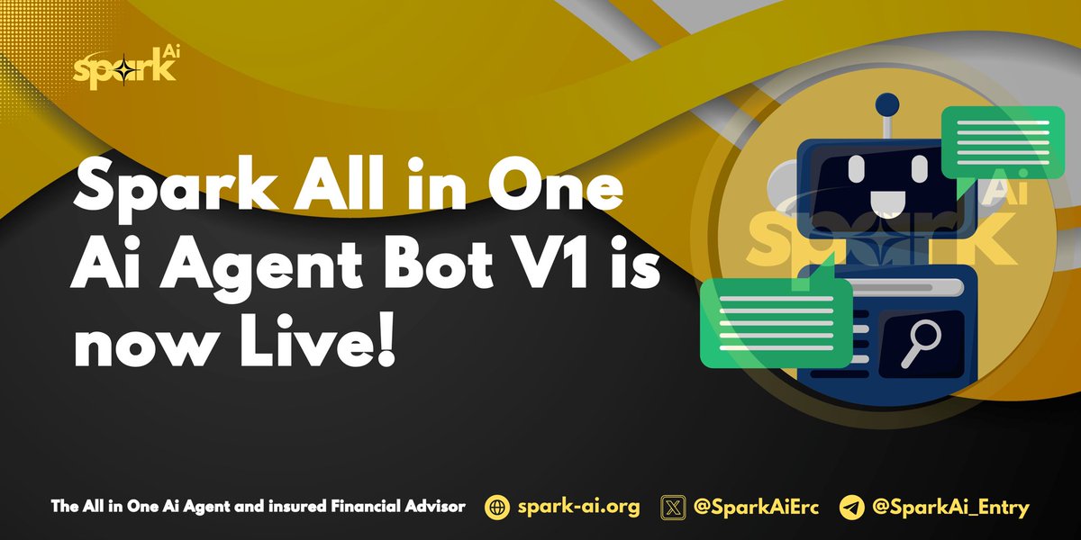 Spark AI: Version One of Our Multi-Purpose AI Agent Bot  

Bot: t.me/SparkAiErc_Bot

We are excited to announce the release of Version 1 of our multi-purpose, all-in-one AI agent bot. This initial release showcases the versatility and power of our platform, enabling users to: