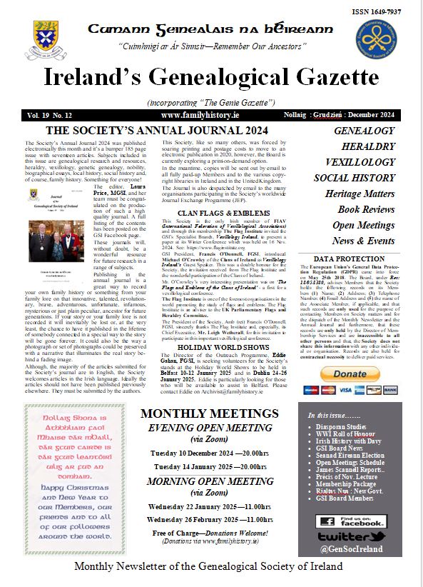 Genealogical Society of Ireland (GSI) tweet media