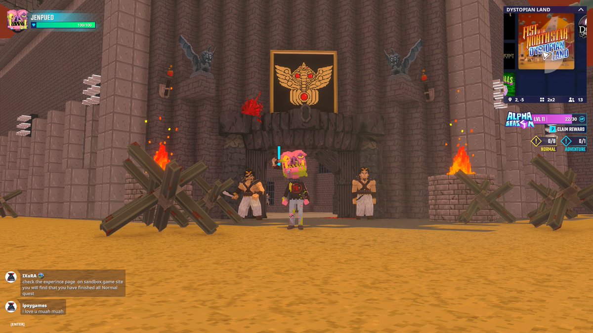 jenpued's tweet photo. Exploring the mystical Temple Hall in Dystopian Land in @TheSandboxGame. Ancient secrets or future tech? You decide! 🏛️🔮 https://t.co/bLzzEG3rmy #TheSandbox #AlphaSeason4 #AS4SocialChallenge https://t.co/gDmOI9IEQi