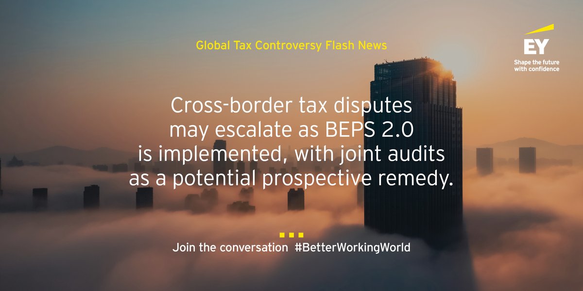 With BEPS 2.0 Pillars looming, large businesses face a seismic shift in tax calculations and reporting. The journey is tough, and it's paving the way for more disputes. Learn how we can navigate these changes together. go.ey.com/3Djv6ij

#FutureOfTax