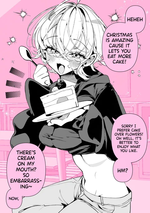 @GoHome_kun English version! [My boyish girlfriend in high humidity likes food more than flowers!] 