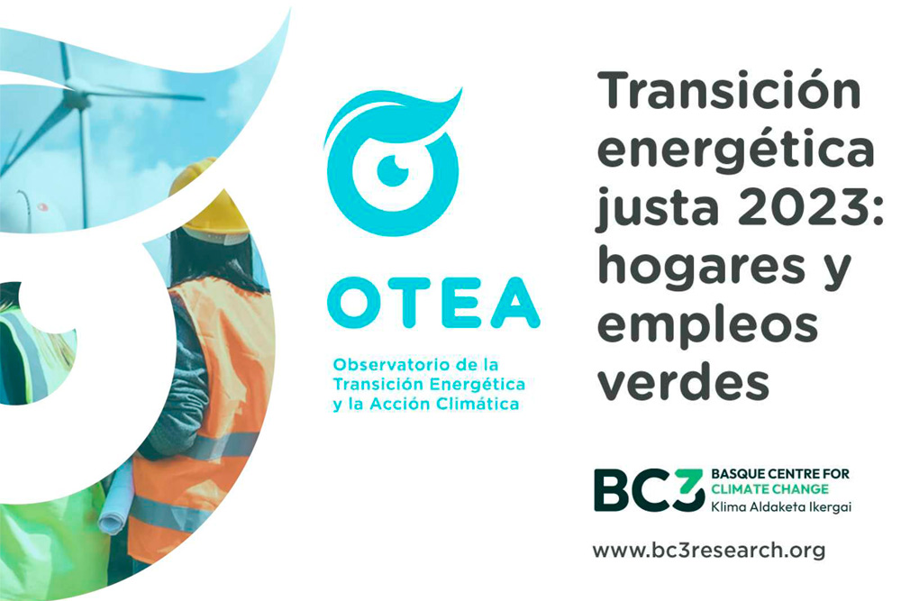 Informe de <a href="/observatoriOTEA/">OTEA observatorio</a>  y <a href="/BC3Research/">BC3 - Basque Centre for Climate Change</a>  sobre la #Transición #Energética Justa en España en 2023
tinyurl.com/4tv44cp4