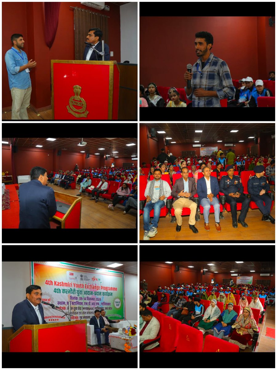 dm_ghaziabad's tweet photo. इन्द्र विक्रम सिंह जिलाधिकारी गाजियाबाद की उपस्थिति में गृह मंत्रालय भारत सरकार के सहयोग से एनडीआरएफ शाहिद ऑडिटोरियम में 4वें कश्मीरी यूथ एक्सचेंज प्रोग्राम का आयोजन किया गया। @CMOfficeUP @InfoDeptUP @CommissionerMe3 @PMOIndia @ChiefSecy_UP @MINISTRYOFHOME2 https://t.co/obuyPXOjF4