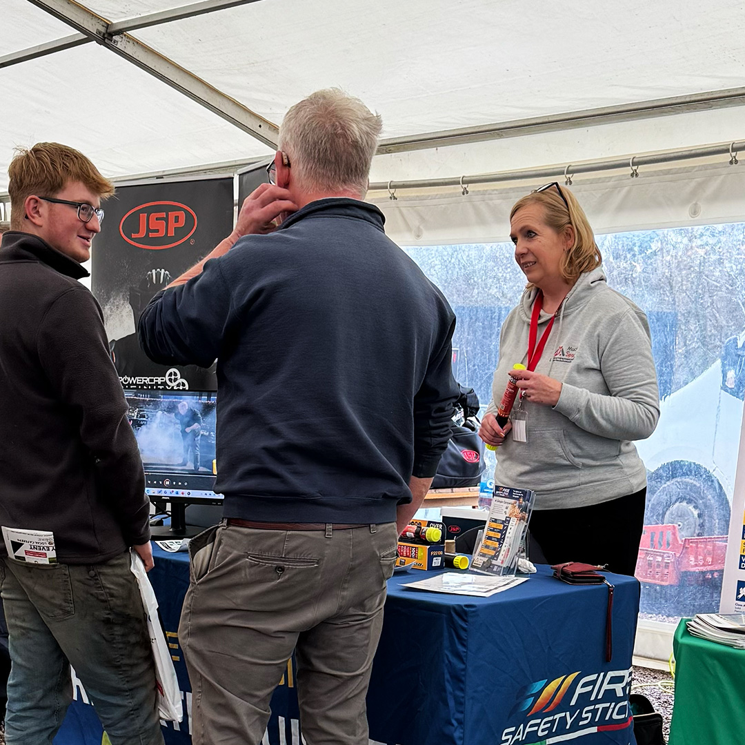FireSafetyStick's tweet photo. Supporting @MuckSparks at last weeks Agri-Linc open days (Thurs-Fri) in Bourne! 🚜

Performed plenty of demos in our mobile unit and spoke to many local farmers. https://t.co/st7rd5luLS