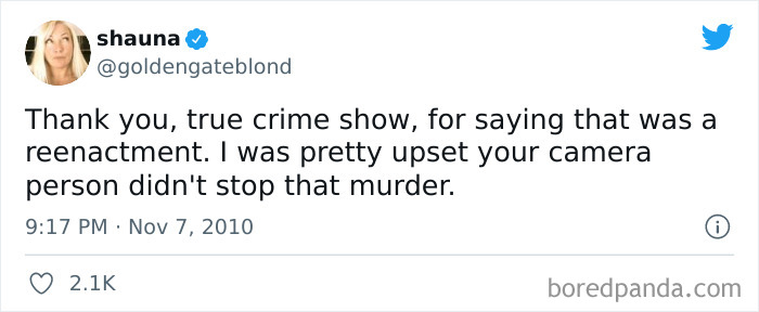 TheCrimeAddicts's tweet photo. We would never know if they didn't put that disclaimer on #TrueCime #Shows 

but on a side note, maybe the camera person didn't wanna get murdered too? https://t.co/i5P3c4Uwv0