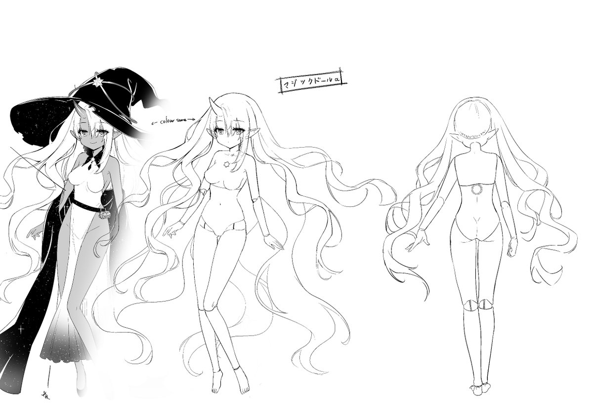 📷《神の手》第三話のキャラデザインー-
オニキス ど マジックドールα 