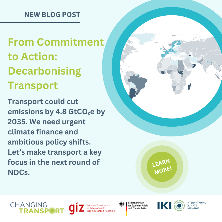 🌍 Transport = 15% of global GHG emissions. 
Yet, its potential for climate action is massive: a 57% reduction by 2035! 🚆🚲

➡️Read our article here: bit.ly/3ZLRV7m

#TransportinNDCs #WeChangeTransport
