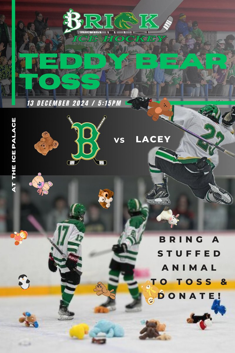 Brick Hockey (@brickhshockey) on Twitter photo It’s Teddy Bear Toss week!!! Get out and find a stuffed animal to toss and donate on Friday night! <a href="/BTHS_SPORTS/">Brick Dragons Athletics</a> <a href="/BrickSupt/">Thomas G. Farrell, Ed.D., M.B.A.</a> <a href="/BMSTANGSports/">BMSports</a> <a href="/BrickHSFootball/">BRICK FOOTBALL</a> <a href="/BrickMemorialFB/">Brick Memorial FB</a> <a href="/BTHSDragons/">BTHS</a> <a href="/BrickMemorialHS/">Mustangs</a> <a href="/Brick_K12/">Brick Township Public Schools</a> <a href="/BMHSGuidance1/">BMHSGuidance</a> <a href="/BTHSDogPound/">BTHS Dog Pound</a> <a href="/warlordstang/">WARLORDS</a> It’s Teddy Bear Toss week!!! Get out and find a stuffed animal to toss and donate on Friday night! <a href="/BTHS_SPORTS/">Brick Dragons Athletics</a> <a href="/BrickSupt/">Thomas G. Farrell, Ed.D., M.B.A.</a> <a href="/BMSTANGSports/">BMSports</a> <a href="/BrickHSFootball/">BRICK FOOTBALL</a> <a href="/BrickMemorialFB/">Brick Memorial FB</a> <a href="/BTHSDragons/">BTHS</a> <a href="/BrickMemorialHS/">Mustangs</a> <a href="/Brick_K12/">Brick Township Public Schools</a> <a href="/BMHSGuidance1/">BMHSGuidance</a> <a href="/BTHSDogPound/">BTHS Dog Pound</a> <a href="/warlordstang/">WARLORDS</a>
