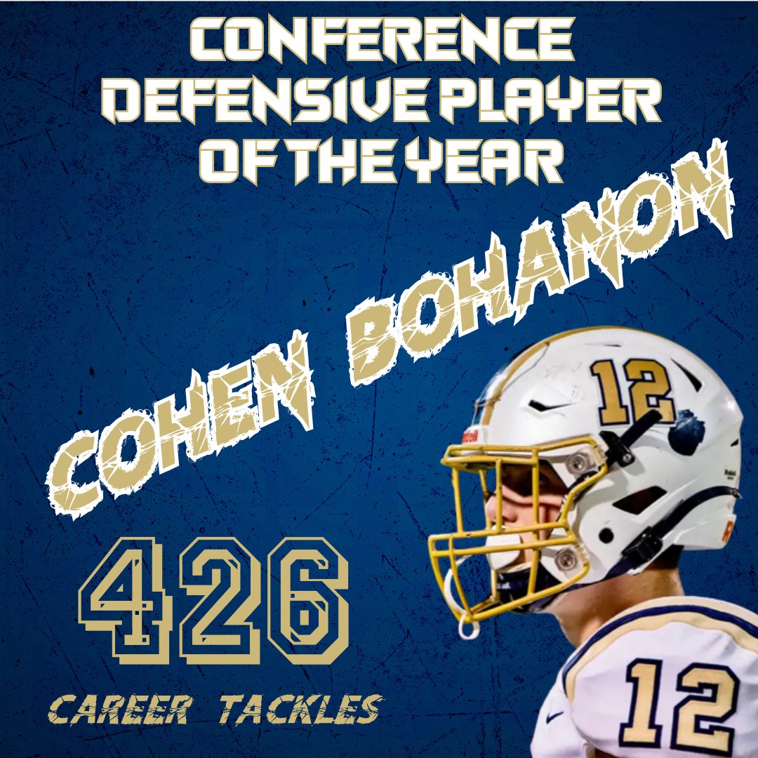 T.C. Roberson Rams Football (@tcrramsfb) on Twitter photo Congratulations to our All-Conference selections!  
AND #12 Cohen Bohanon, 1st Team All-Conference Linebacker and the Conference Defensive Player of the Year!  Cohen broke the school record for career tackles with 426!
Congratulations and thank you to all of these players! Congratulations to our All-Conference selections!  
AND #12 Cohen Bohanon, 1st Team All-Conference Linebacker and the Conference Defensive Player of the Year!  Cohen broke the school record for career tackles with 426!
Congratulations and thank you to all of these players!