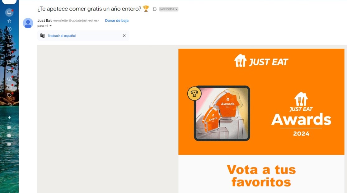 AlbertoGilabert's tweet photo. @JustEat_es El clickbait y tal... 
Un año gratis = 150€ en comida🤣

Nueva cuenta: @JustLie https://t.co/SwcNRXar09