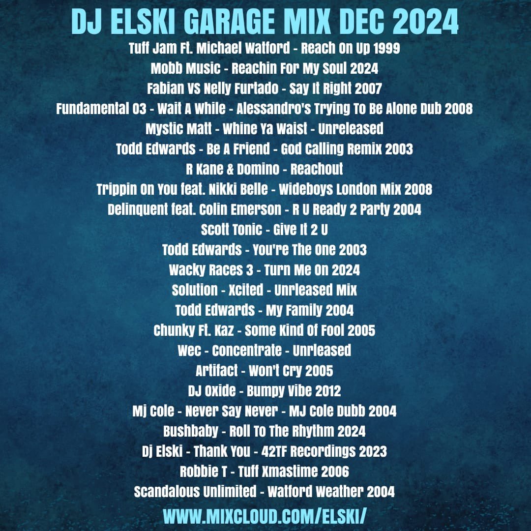 djelski's tweet photo. ๐๐ถDJ Elski - December #ukgarage mix: https://t.co/v5nWCckV2H 2003-08 4x4 #ukg with loads of new & forthcoming music in the mix, enjoy! #newukg #newukgarage #forgottenyears #mixcloud #4x4 #2step #decembermix https://t.co/DBJV6xDi3I