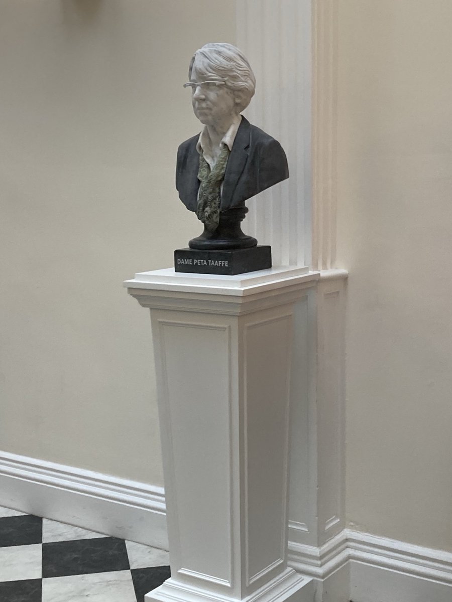 mapflynn's tweet photo. Spectacular morning ⁦@RCSI_Irl⁩ Faculty of Nursing &amp; Midwifery unveiling sculpture of my great friend &amp; mentor Dame Peta Taaffe. Commissioned to celebrate 50 anniversary. Peta is one of the founding members of Faculty and 1st chief nurse of Ireland ⁦⁦@NurMidONMSD⁩ https://t.co/E9F5Ea1aOT