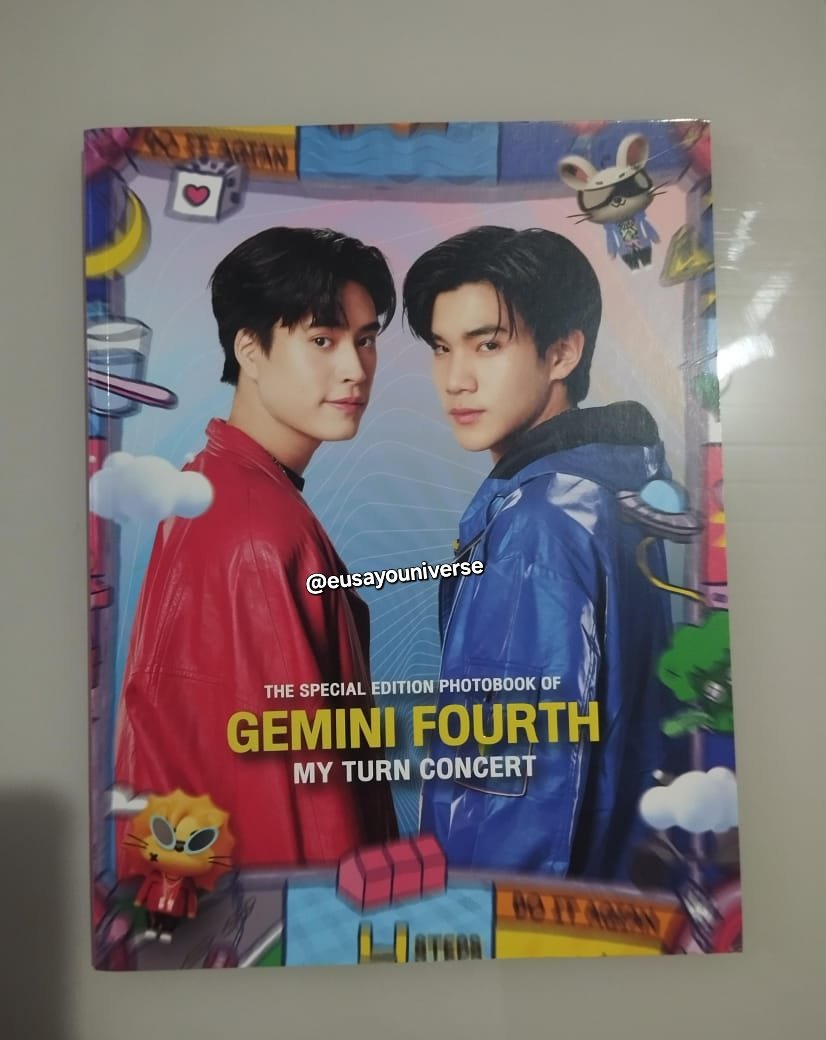 eusayouniverse's tweet photo. Photobook GEMINI FOURTH
GEM4
MY TURN CONCERT 

R$ 200,00 + frete nacional

#gmm #gmmtv #gem4 #geminifourth #bl #myschool #MyLoveMixUpTH #geminj #fourth https://t.co/0ZEt0PjF2i