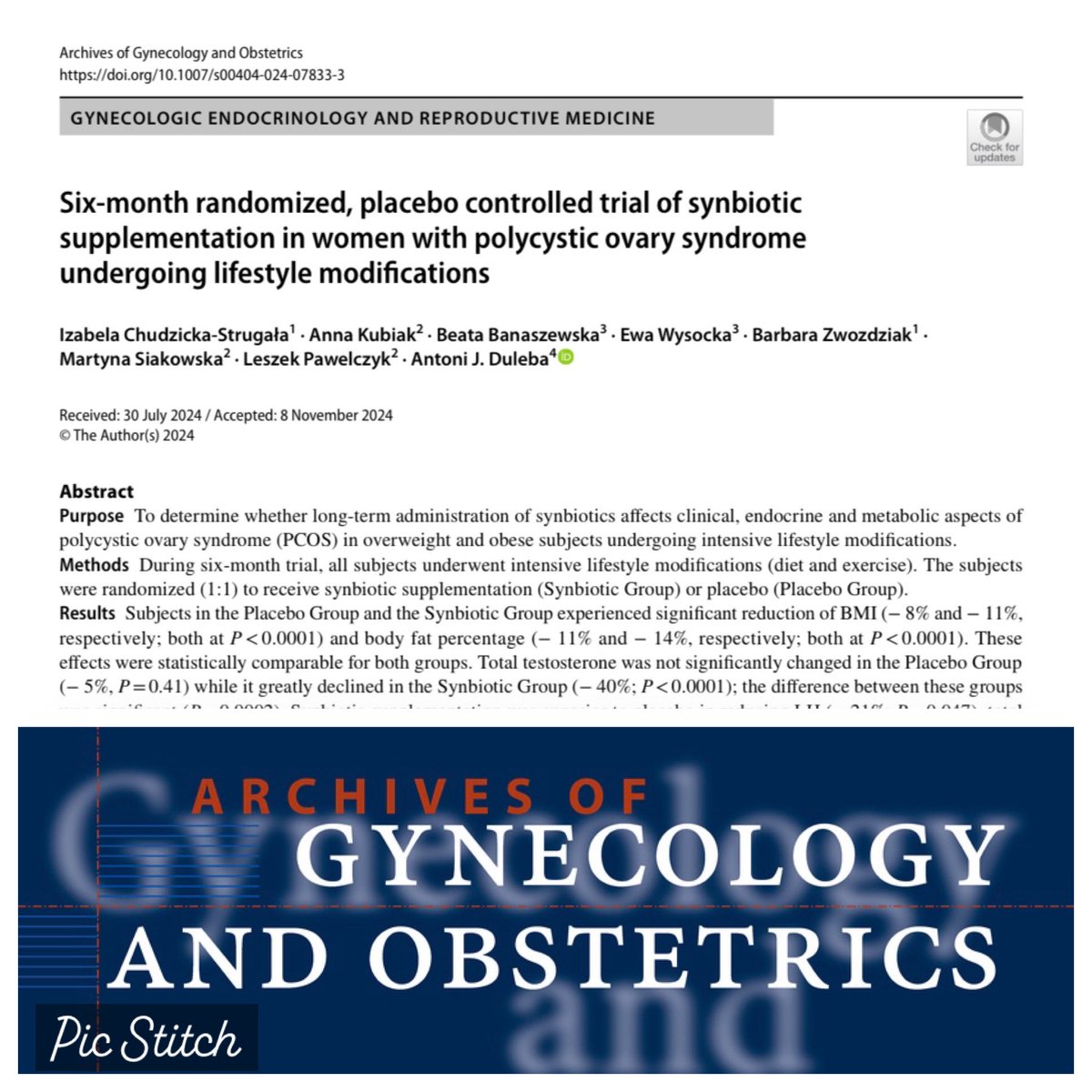 Archives of Gynecology and Obstetrics tweet media