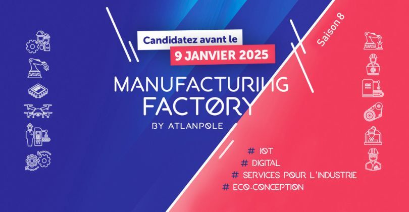 Vous avez un projet innovant dans les domaines de l'industrie du futur, IoT, services pour l'industrie, éco-conception, digital ? 🚀 Intégrez Manufacturing Factory by @atlanpole et bénéficiez de 6 mois pour le booster. 

📢 AAC jusqu'au 9 janvier : atlanpole.fr/parcours-pre-i…