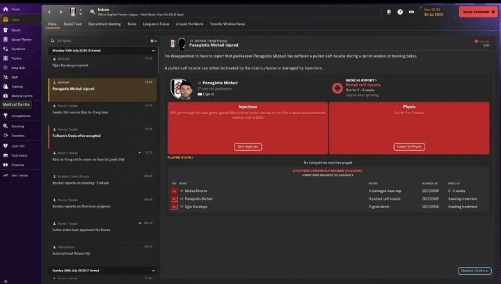 fmplug_okc's tweet photo. 1:45.....loans out wonderkid GK
1:49......both starting and backup GK's get injured 
I don't know any other worse way to be FMed https://t.co/XeiA4P4hGf