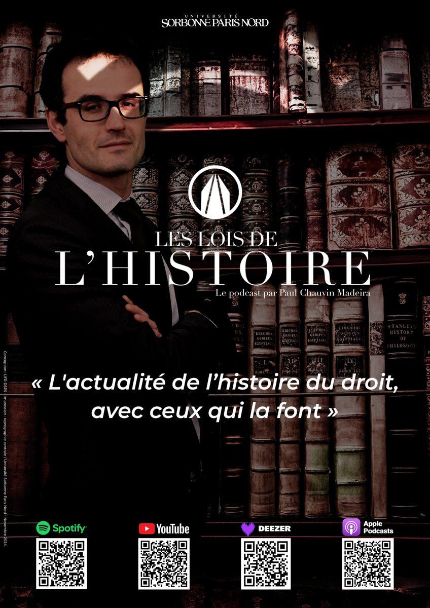 Après quelques mois d'interruption, le podcast "Les Lois de l'Histoire" reprendra dans un mois, pour une troisième saison !
Le prochain épisode enregistré en janvier 2025 pourra intéresser les romanistes, les canonistes, les féministes...et tous les autres curieux !