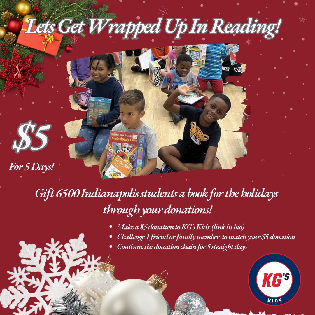 🌟 Challenge accepted? Donate $5, tag a friend, and help KG’s Kids inspire 6,500 kids this holiday season! Link in bio. #KGsKids