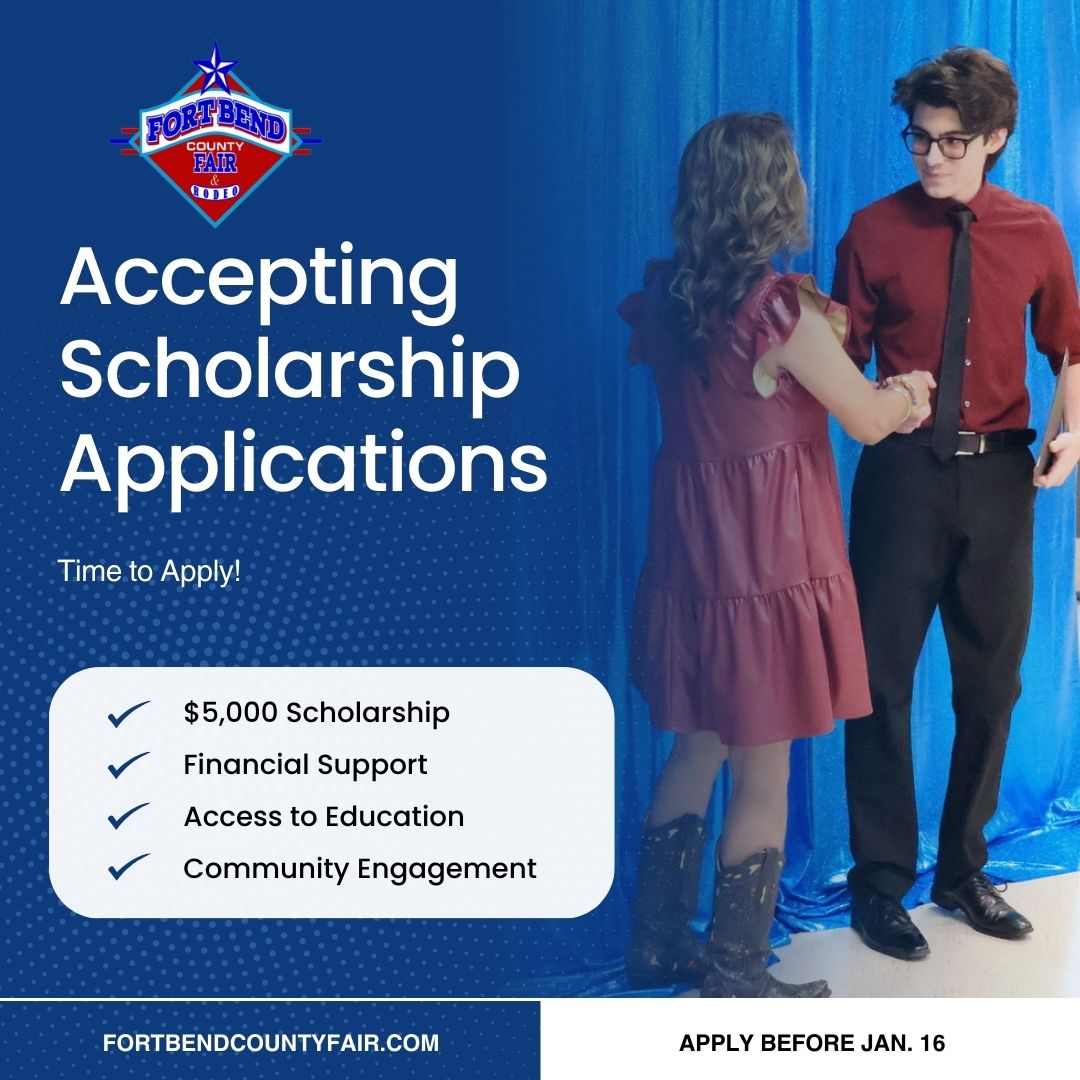 fbcfair's tweet image. 📣Be sure to highlight both your Fair participation and community involvement on your application! Your hard work deserves recognition.
🎓ℹ️ fortbendcountyfair.com

#ScholarshipTips #FortBendFair #ApplicationSuccess