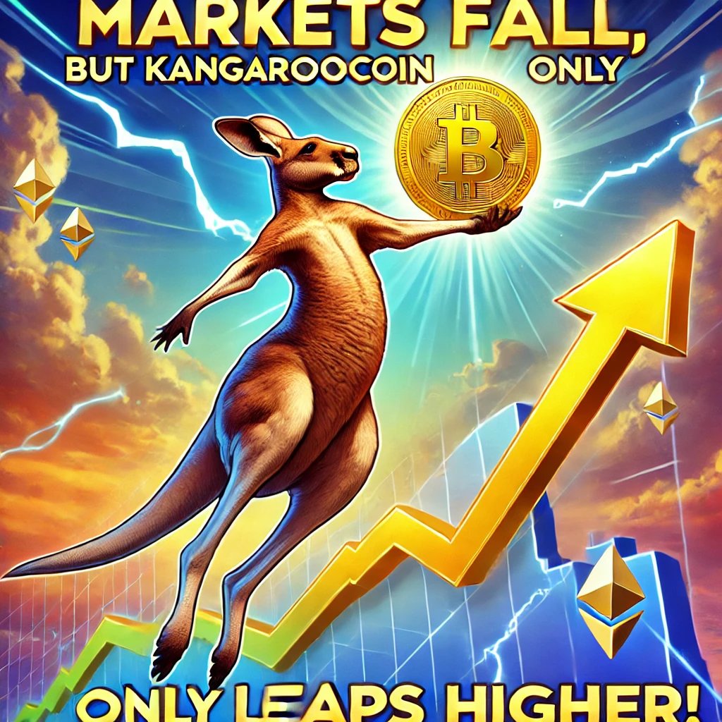 TheKangarooCoin's tweet photo. Downtrend? Not a problem when you’ve got KangarooCoin! 🦘💥

#KangarooCoin #CryptoMeme #LeapOverTheDip #HopToSuccess  #Bitcoin https://t.co/du1Agwp7AR