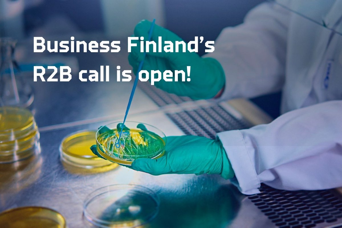 #BusinessFinland's #R2B call is open!

The application deadline is on March 5, 2025.
⚠️ The Spring call includes some updates to take note of. There will be an info session in January to go through them. Stay tuned!

Learn more on BF website. ➡️ businessfinland.fi/en/whats-new/c… #UICOulu